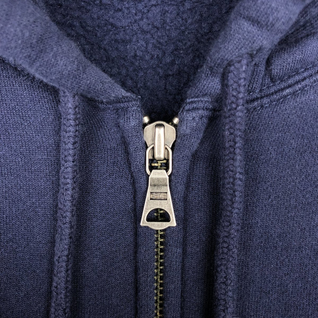 Ralph Lauren POLO by Ralph Lauren Sweat Full Zip Hoodie Men's XL cotton navy blue type Vintage Second Hand