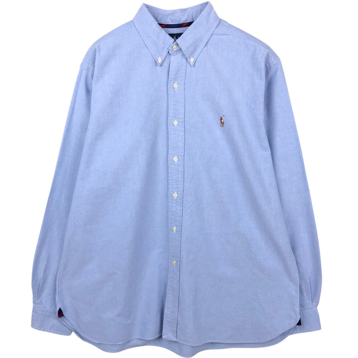 Ralph Lauren Classic Fit Long Sleeve Button Down Shirt Men's XL cotton blue type Vintage Second Hand