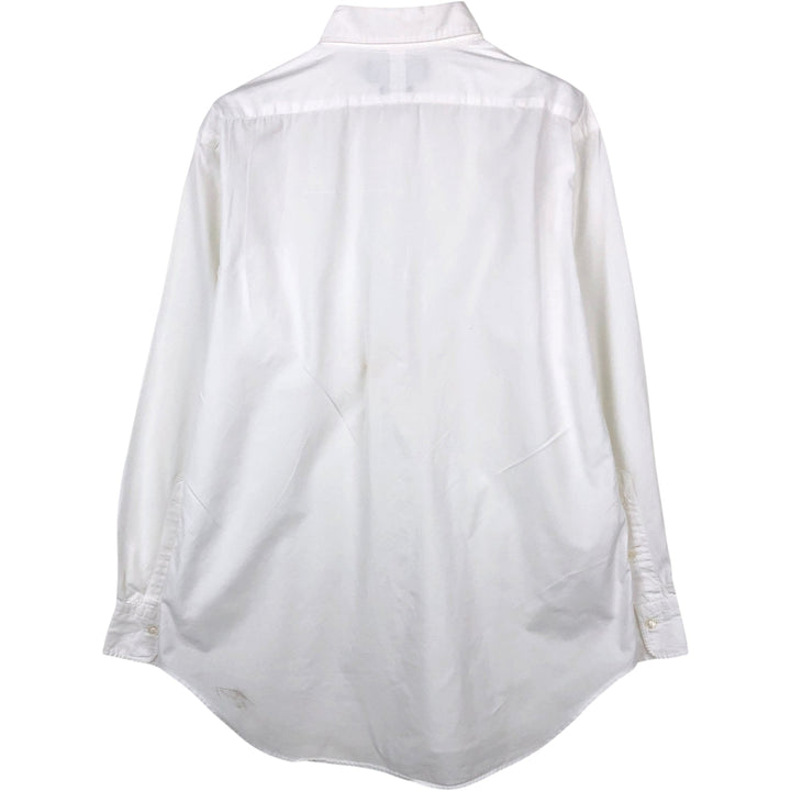 Ralph Lauren LOWELL Long-Sleeve Button-Down Shirt, Men's Size M (approx.) cotton white type Vintage Second Hand