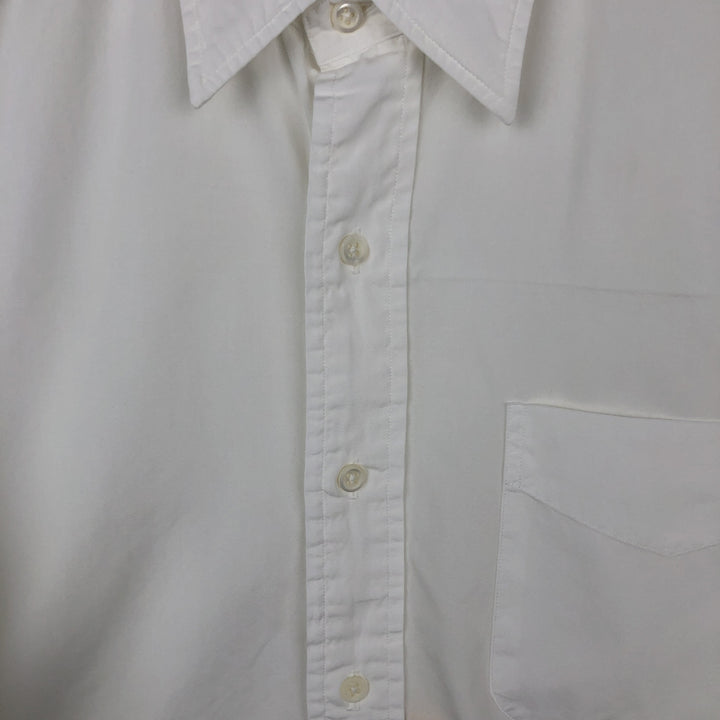Ralph Lauren LOWELL Long-Sleeve Button-Down Shirt, Men's Size M (approx.) cotton white type Vintage Second Hand