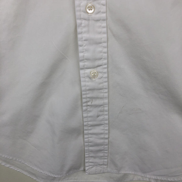 Ralph Lauren LOWELL Long-Sleeve Button-Down Shirt, Men's Size M (approx.) cotton white type Vintage Second Hand