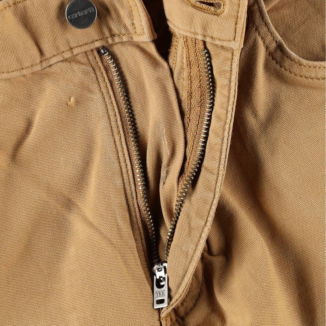 Carhartt Relaxed Fit Duck Work Pants, Men's W35 (approx.) cotton Khaki type beige Vintage Second Hand