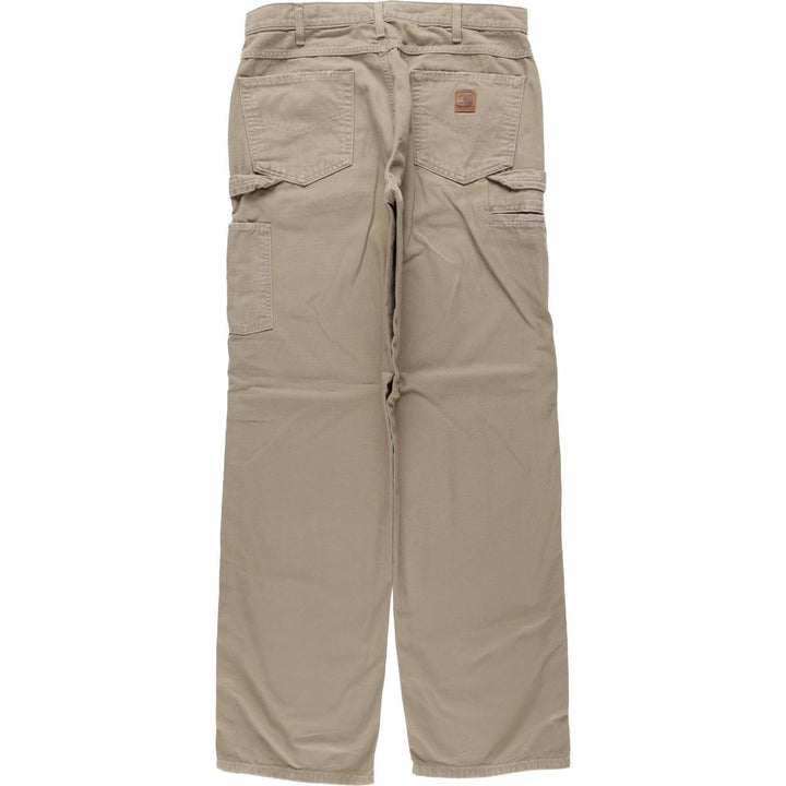 Carhartt Loose Fit Duck Painter Pants, Men's W35 (approx.) cotton Beige type Vintage Second Hand