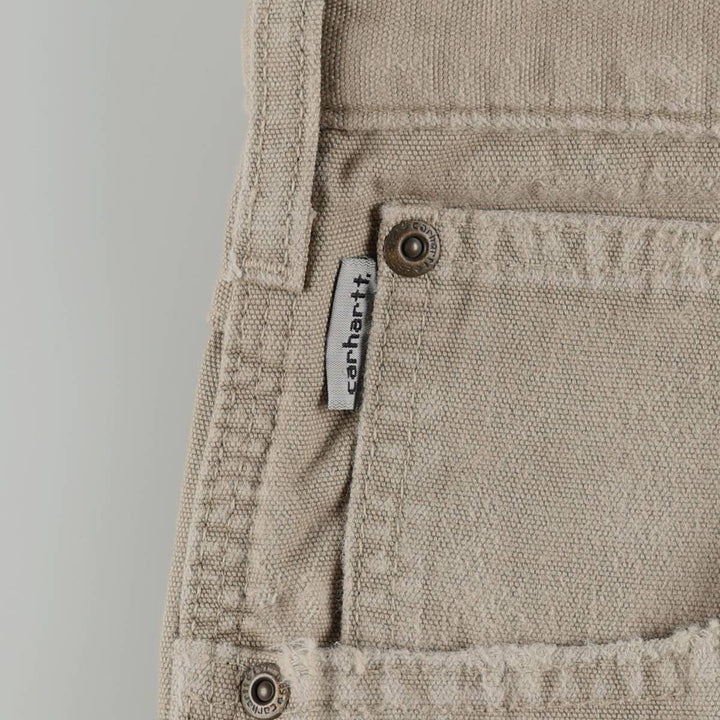 Carhartt Loose Fit Duck Painter Pants, Men's W35 (approx.) cotton Beige type Vintage Second Hand