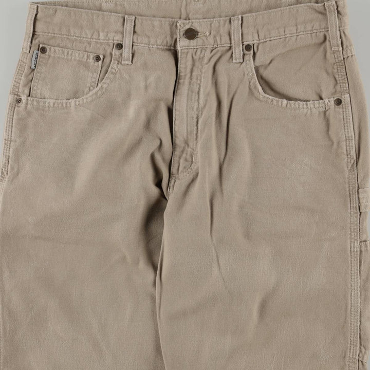 Carhartt Loose Fit Duck Painter Pants, Men's W35 (approx.) cotton Beige type Vintage Second Hand