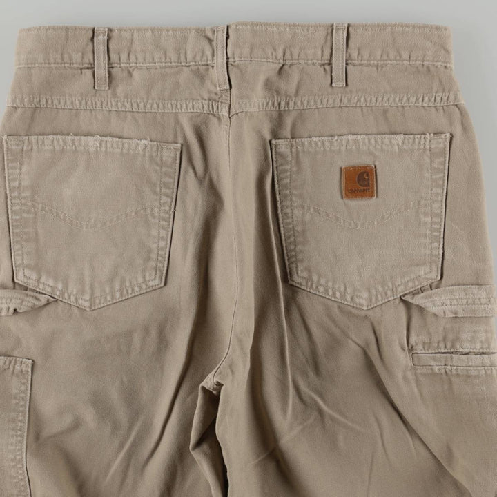 Carhartt Loose Fit Duck Painter Pants, Men's W35 (approx.) cotton Beige type Vintage Second Hand