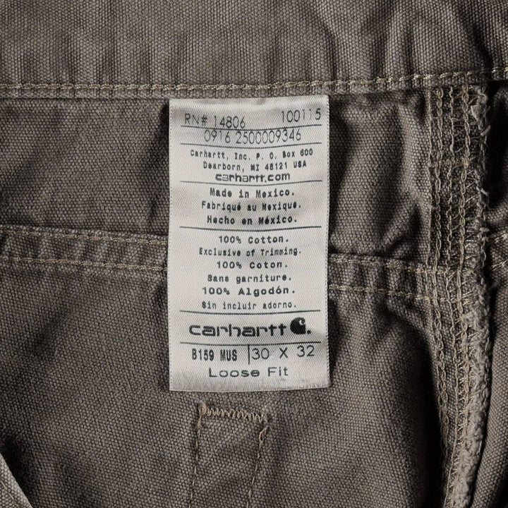 Carhartt Loose Fit Duck Painter Pants, Men's W30 (approx.) cotton Khaki type Vintage Second Hand