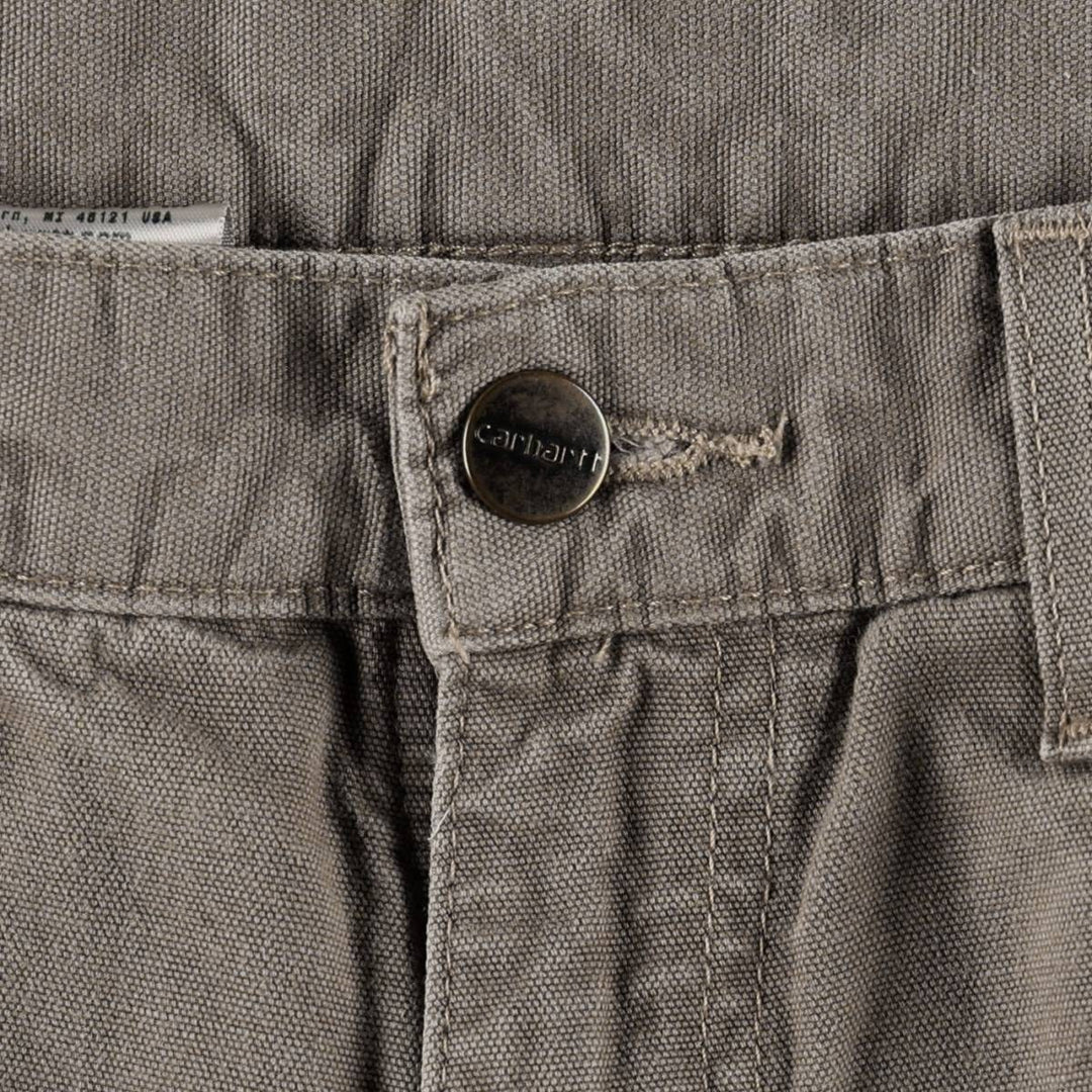 Carhartt Loose Fit Duck Painter Pants, Men's W30 (approx.) cotton Khaki type Vintage Second Hand