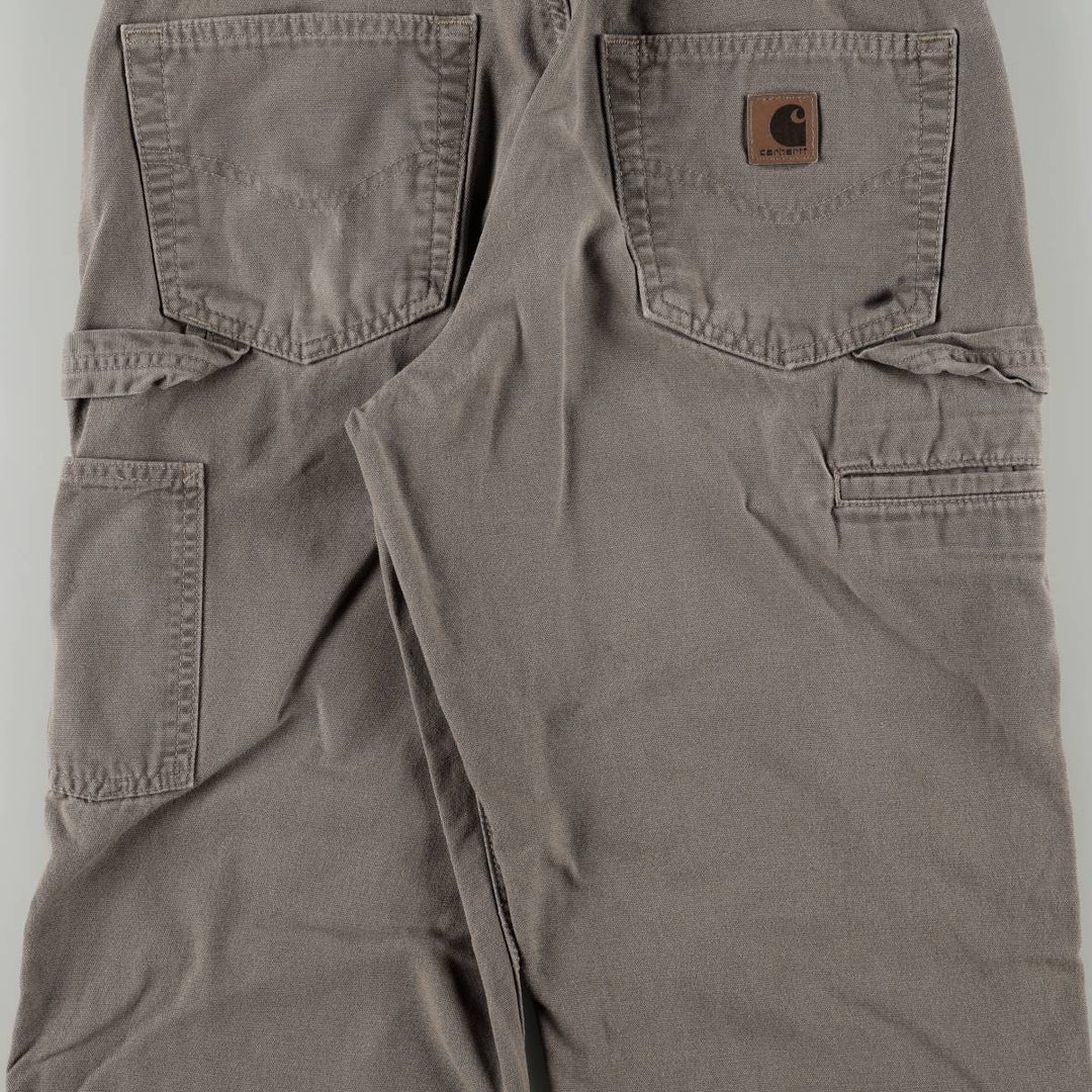 Carhartt Loose Fit Duck Painter Pants, Men's W30 (approx.) cotton Khaki type Vintage Second Hand