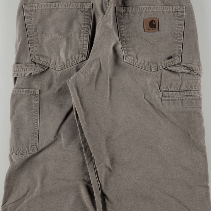 Carhartt Loose Fit Duck Painter Pants, Men's W30 (approx.) cotton Khaki type Vintage Second Hand