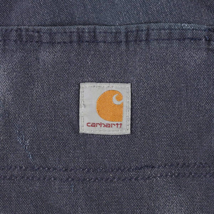 Carhartt Dungaree Fit Duck Work Pants, Men's, W33 equivalent cotton navy blue type Vintage Second Hand