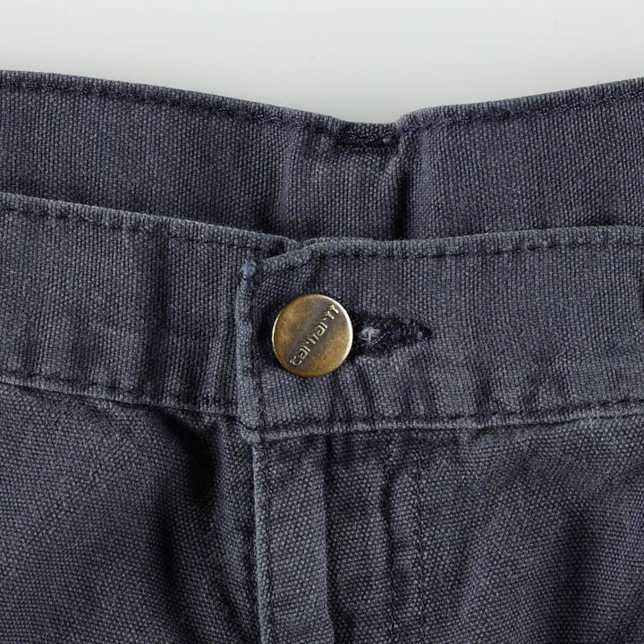 Carhartt Dungaree Fit Duck Work Pants, Men's, W33 equivalent cotton navy blue type Vintage Second Hand