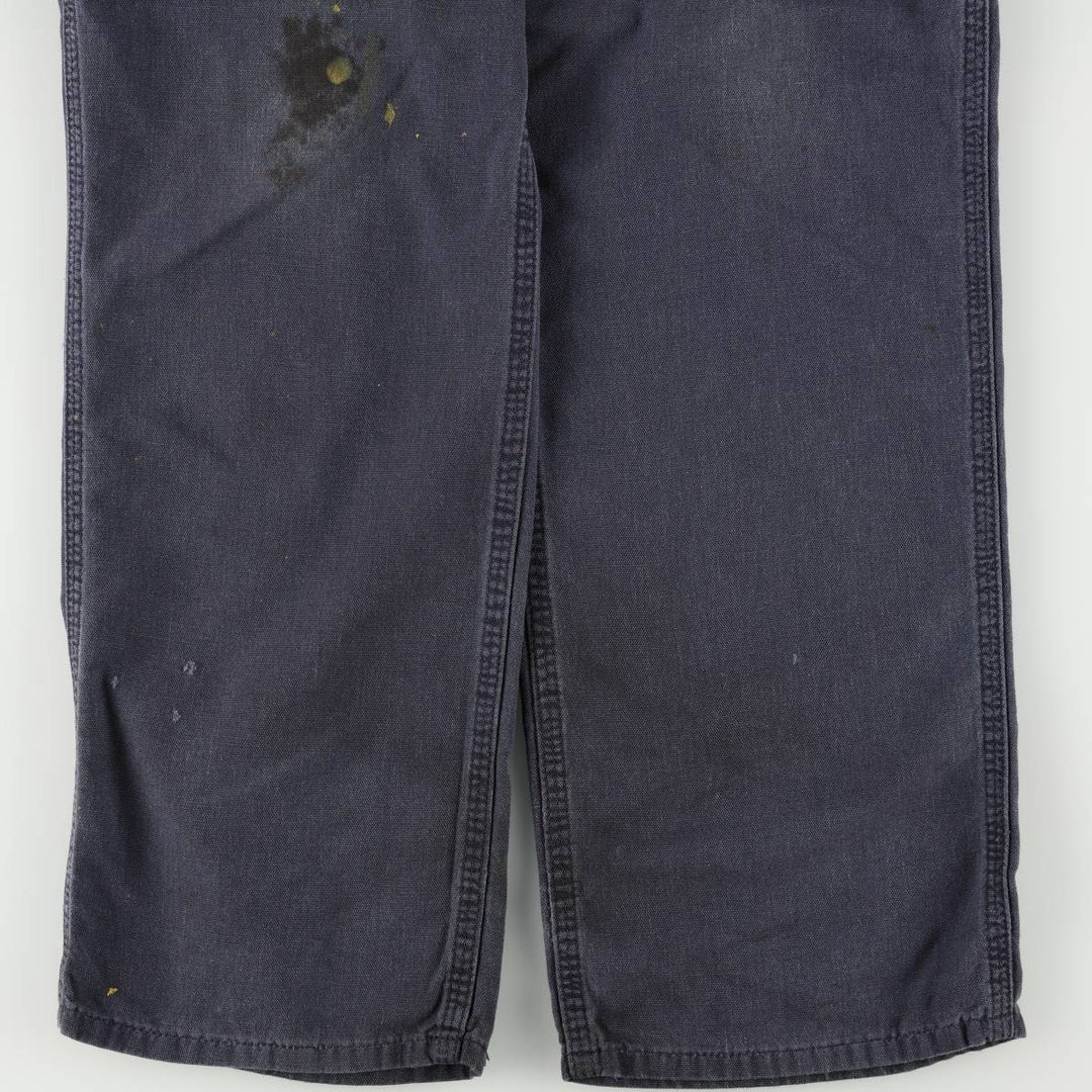 Carhartt Dungaree Fit Duck Work Pants, Men's, W33 equivalent cotton navy blue type Vintage Second Hand