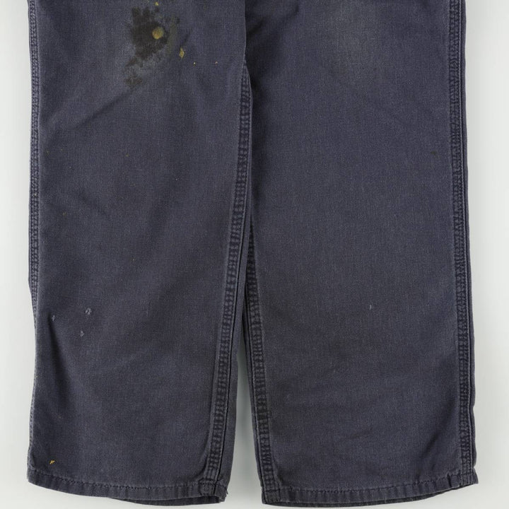 Carhartt Dungaree Fit Duck Work Pants, Men's, W33 equivalent cotton navy blue type Vintage Second Hand