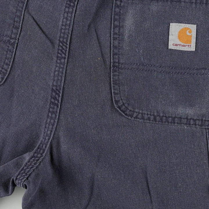 Carhartt Dungaree Fit Duck Work Pants, Men's, W33 equivalent cotton navy blue type Vintage Second Hand