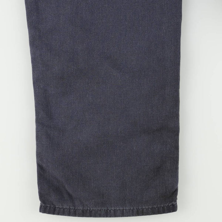 Carhartt Dungaree Fit Duck Work Pants, Men's, W33 equivalent cotton navy blue type Vintage Second Hand