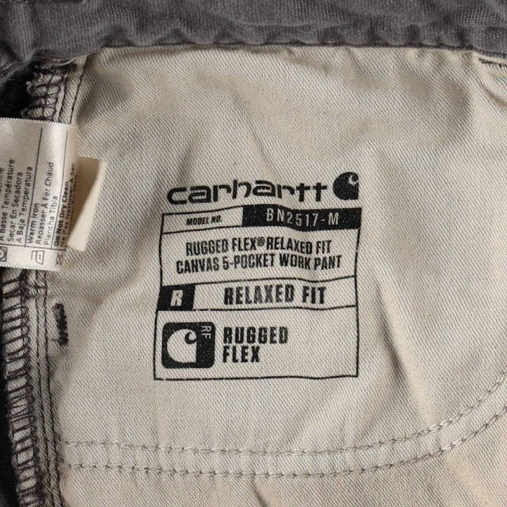 Carhartt Relaxed Fit Duck Work Pants, Men's, W34 equivalent cotton Khaki type Vintage Second Hand
