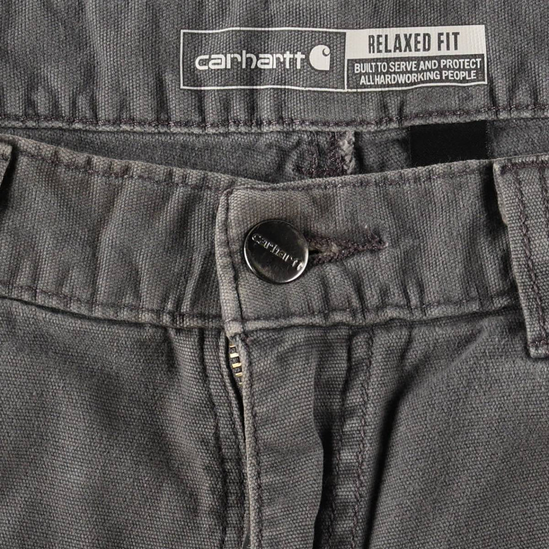 Carhartt Relaxed Fit Duck Work Pants, Men's, W34 equivalent cotton Khaki type Vintage Second Hand