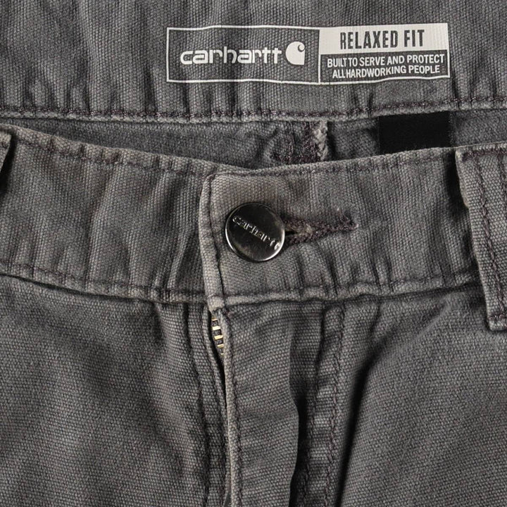 Carhartt Relaxed Fit Duck Work Pants, Men's, W34 equivalent cotton Khaki type Vintage Second Hand