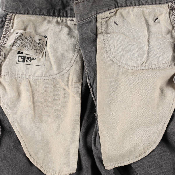 Carhartt Relaxed Fit Duck Work Pants, Men's, W34 equivalent cotton Khaki type Vintage Second Hand