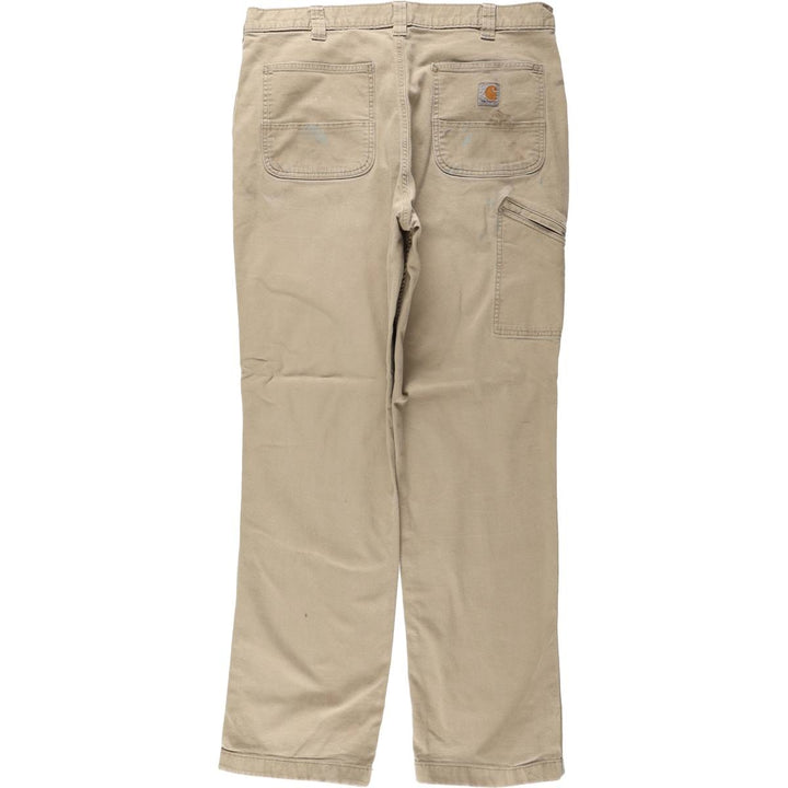 Carhartt Relaxed Fit Duck Work Pants, Men's, W36 equivalent cotton Beige type Vintage Second Hand