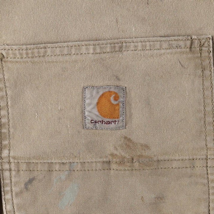 Carhartt Relaxed Fit Duck Work Pants, Men's, W36 equivalent cotton Beige type Vintage Second Hand