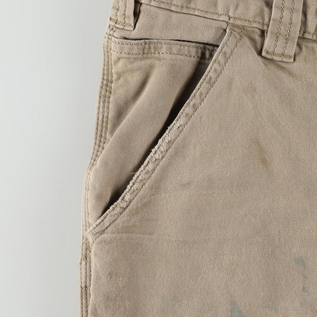 Carhartt Relaxed Fit Duck Work Pants, Men's, W36 equivalent cotton Beige type Vintage Second Hand