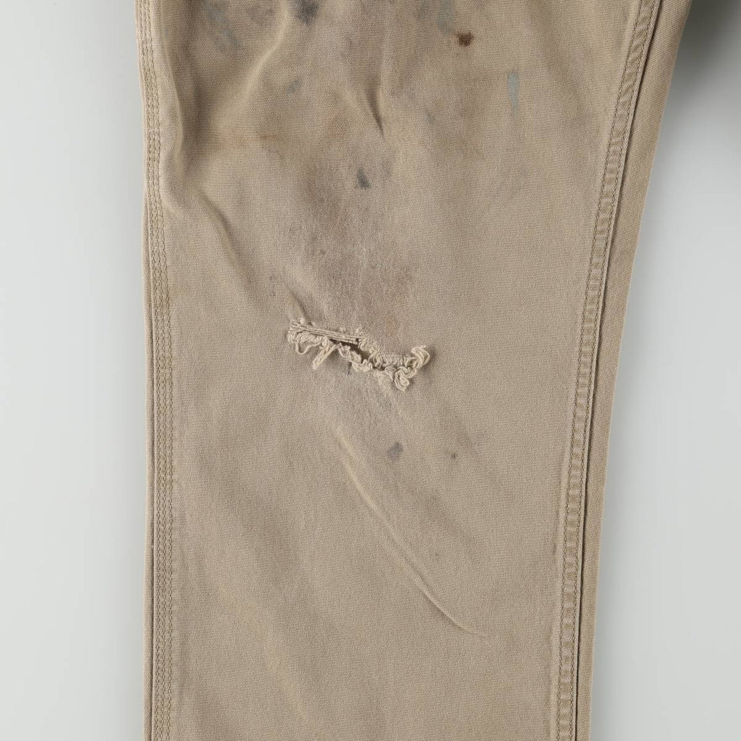 Carhartt Relaxed Fit Duck Work Pants, Men's, W36 equivalent cotton Beige type Vintage Second Hand