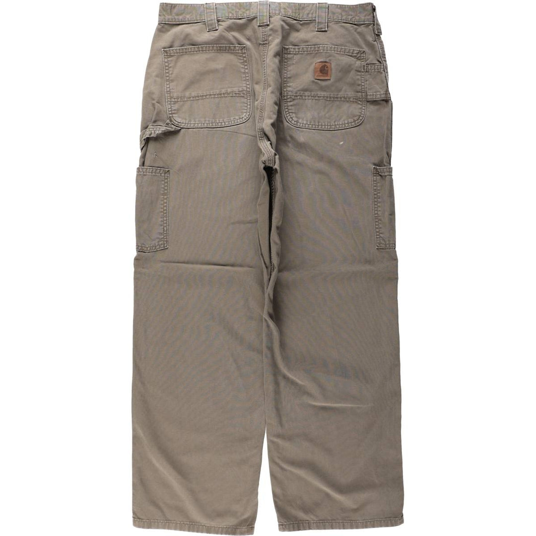 Carhartt Loose Original Fit Duck Painter Pants, Men's, W37 equivalent cotton Khaki type Vintage Second Hand