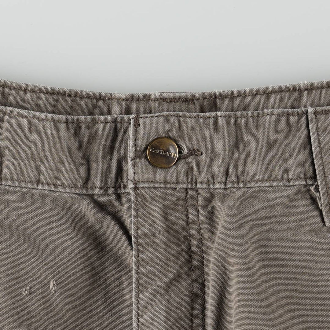 Carhartt Loose Original Fit Duck Painter Pants, Men's, W37 equivalent cotton Khaki type Vintage Second Hand