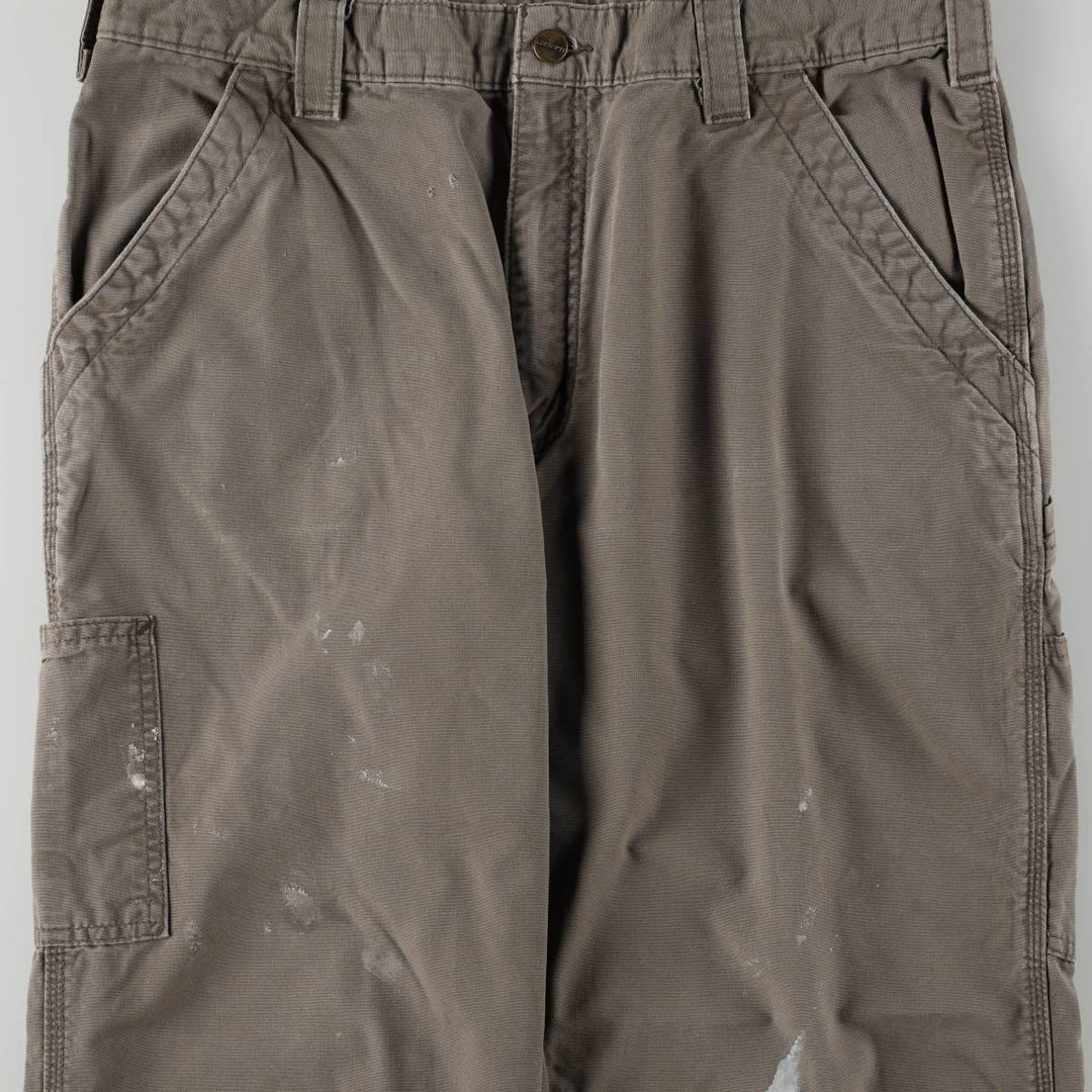 Carhartt Loose Original Fit Duck Painter Pants, Men's, W37 equivalent cotton Khaki type Vintage Second Hand
