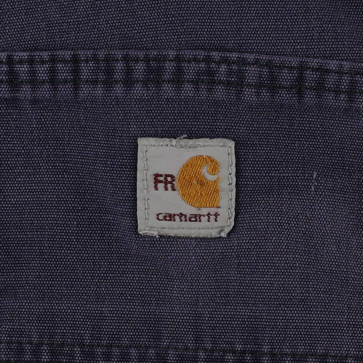 Carhartt FR Series Original Fit Cargo Work Pants, Men's W33 (approx.) cotton navy blue type Vintage Second Hand