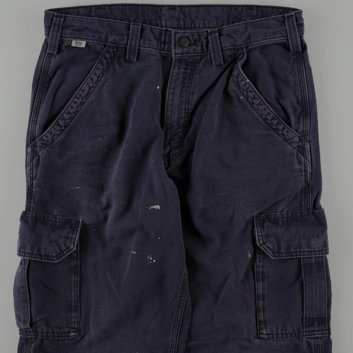 Carhartt FR Series Original Fit Cargo Work Pants, Men's W33 (approx.) cotton navy blue type Vintage Second Hand