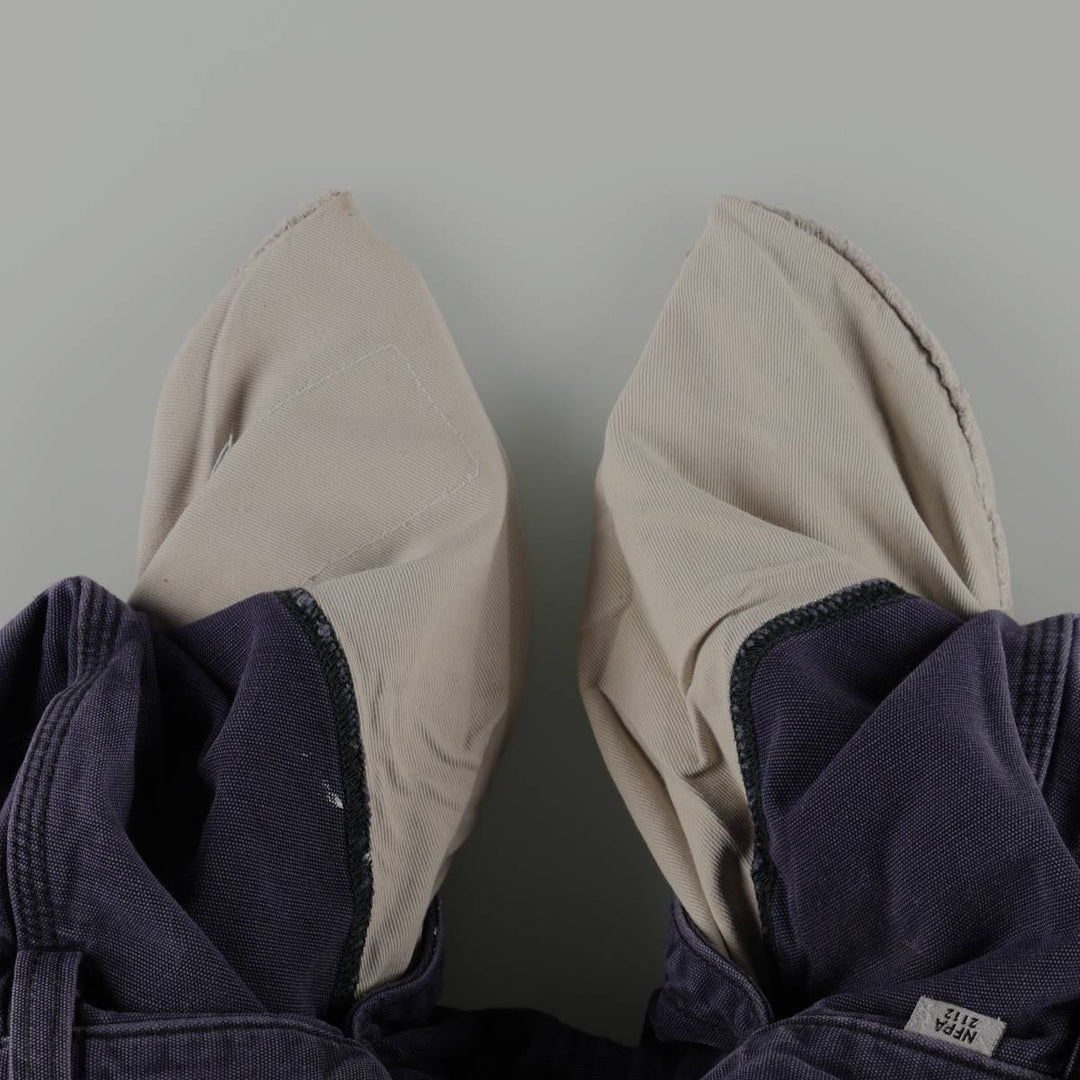 Carhartt FR Series Original Fit Cargo Work Pants, Men's W33 (approx.) cotton navy blue type Vintage Second Hand