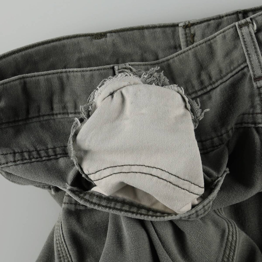 Carhartt ORIGINAL FIT FR series duck painter pants, men's size W37 (approx.) cotton Khaki type Vintage Second Hand
