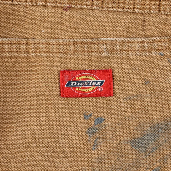 Dickies paint-splatter duck painter pants, men's size W32 (approx.) unclear Khaki type beige Vintage Second Hand