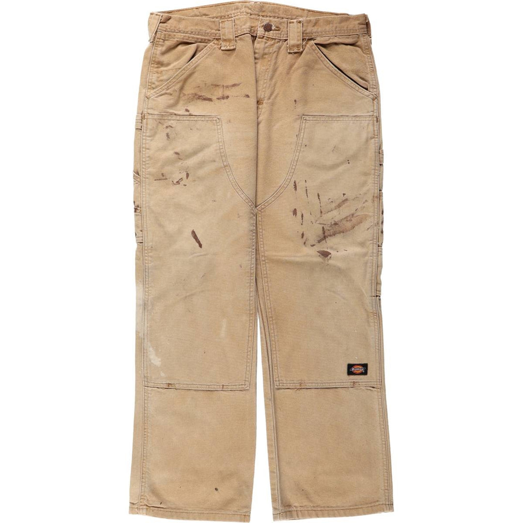 Dickies Relaxed Straight Double Knee Duck Painter Pants, Men's W34 (approx.) unclear Khaki type beige Vintage Second Hand