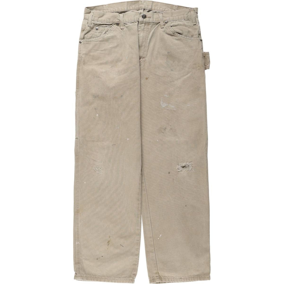 Dickies Duck Painter Pants Men's W34 equivalent cotton Beige type Vintage Second Hand