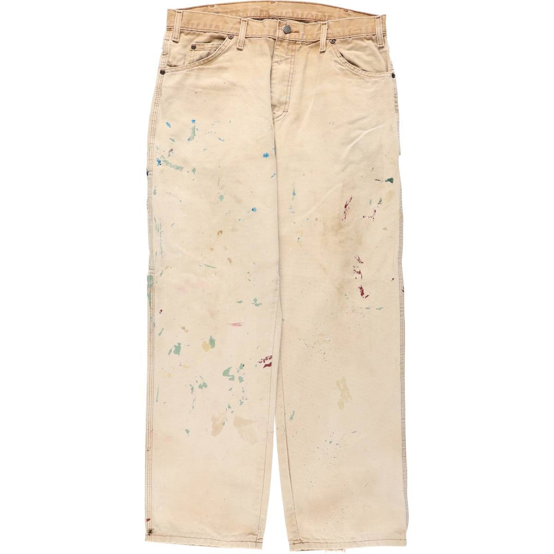 Dickies Painted Duck Painter Pants, Men's, Size W35 unclear Beige type Vintage Second Hand