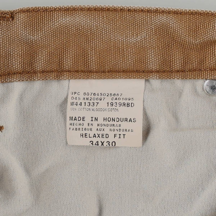 Dickies Relaxed Fit Duck Painter Pants Men's W34 equivalent cotton Khaki type beige Vintage Second Hand