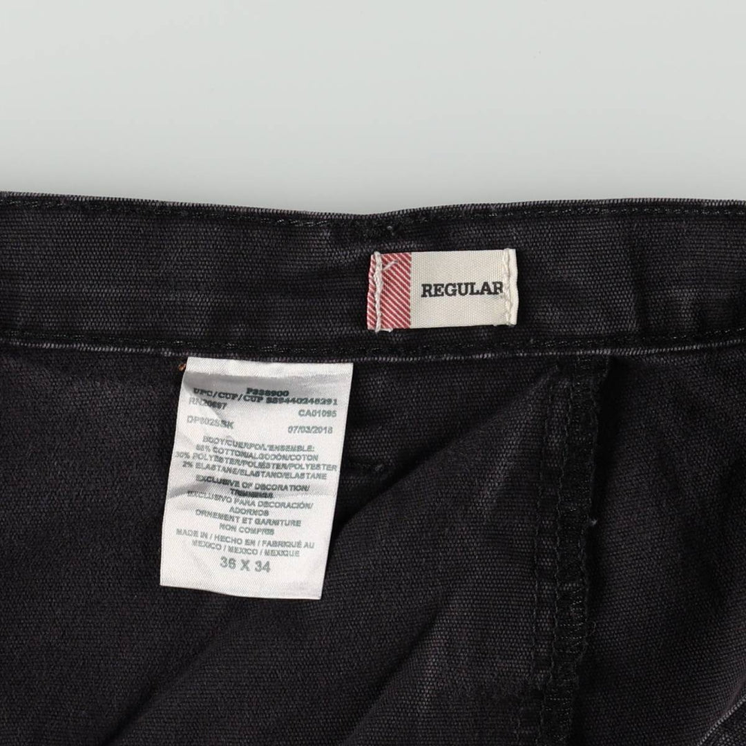 Dickies FLEX REGULAR Duck Painter Pants, Men's W37 equivalent. cotton Charcoal Vintage Second Hand