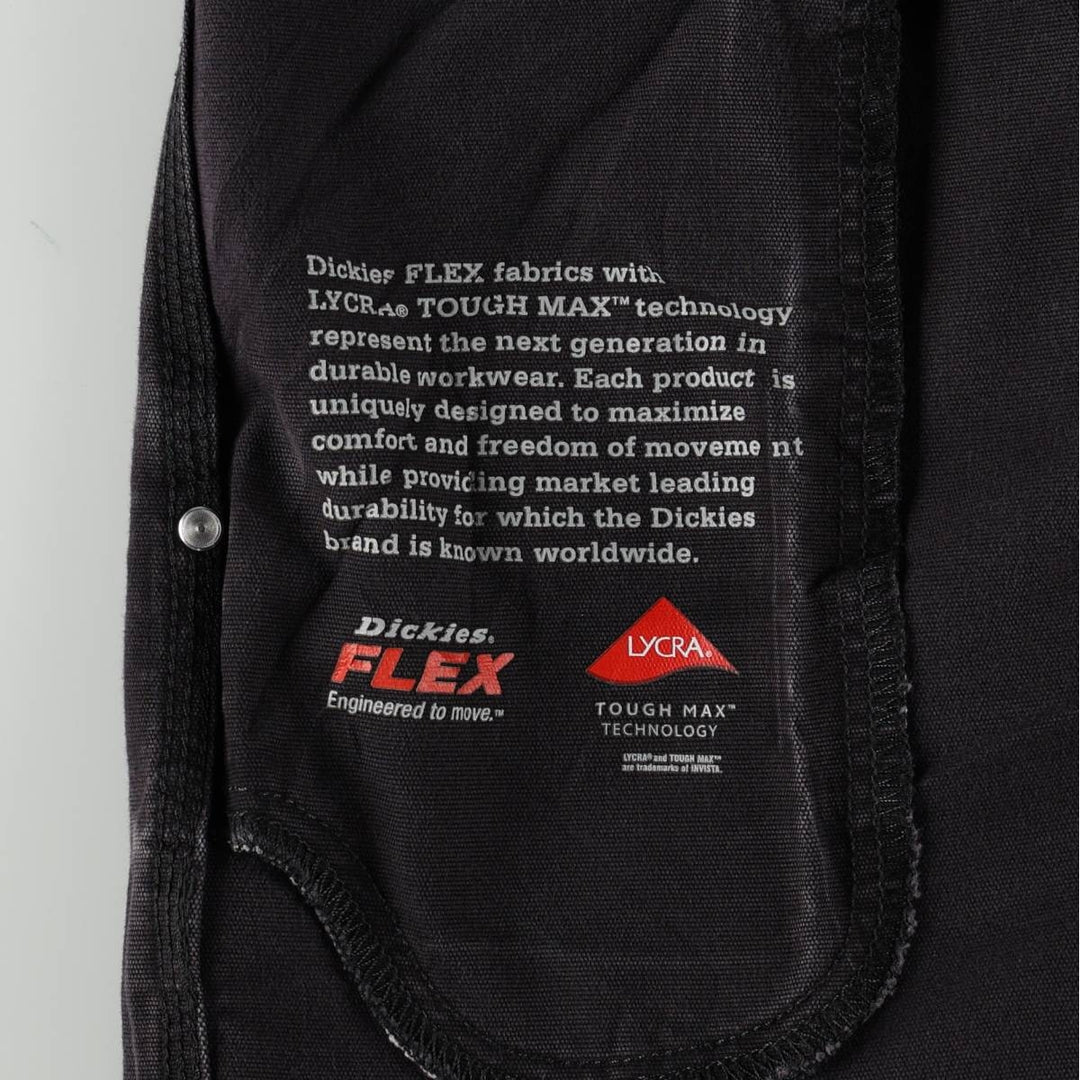 Dickies FLEX REGULAR Duck Painter Pants, Men's W37 equivalent. cotton Charcoal Vintage Second Hand