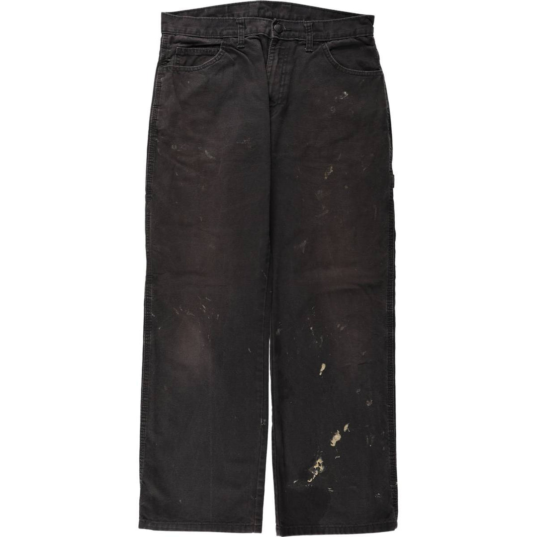 Dickies Duck Painter Pants Men's W33 equivalent cotton black type Vintage Second Hand