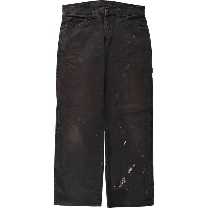 Dickies Duck Painter Pants Men's W33 equivalent cotton black type Vintage Second Hand