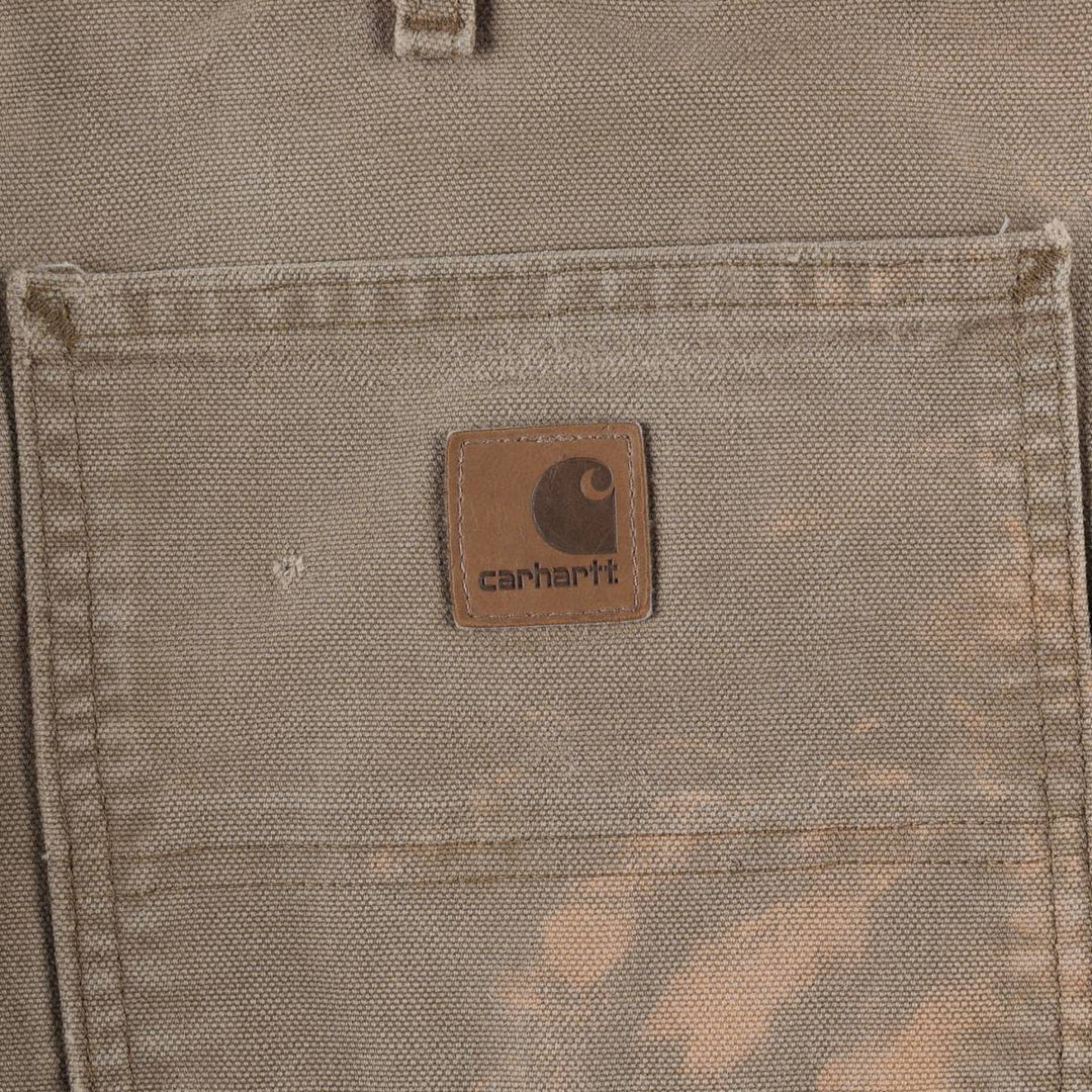 Carhartt Original Dungaree Fit Duck Painter Pants, Men's, Size 34 cotton Khaki type beige Vintage Second Hand