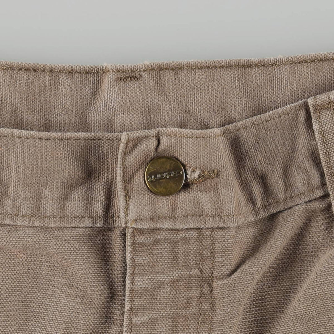 Carhartt Original Dungaree Fit Duck Painter Pants, Men's, Size 34 cotton Khaki type beige Vintage Second Hand