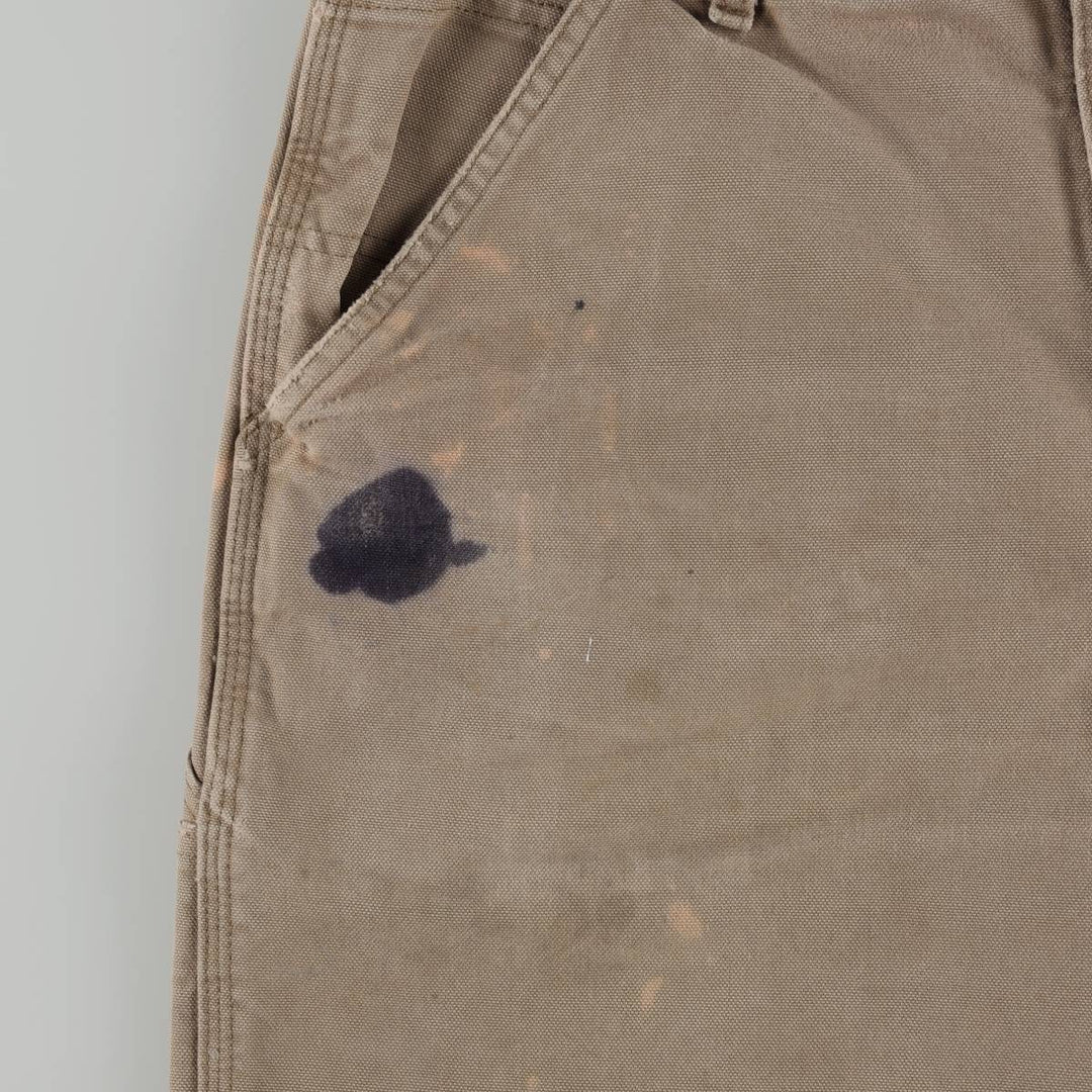 Carhartt Original Dungaree Fit Duck Painter Pants, Men's, Size 34 cotton Khaki type beige Vintage Second Hand