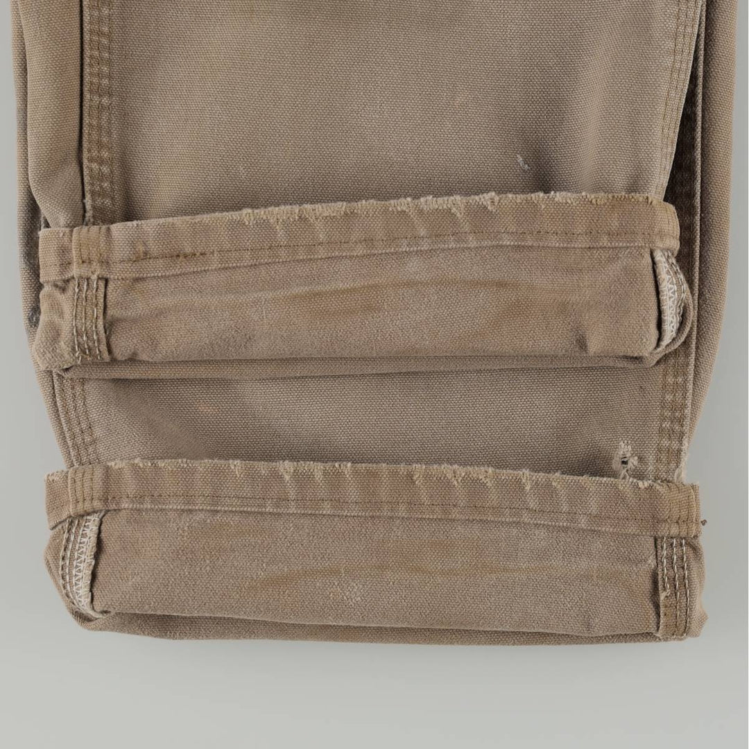 Carhartt Original Dungaree Fit Duck Painter Pants, Men's, Size 34 cotton Khaki type beige Vintage Second Hand