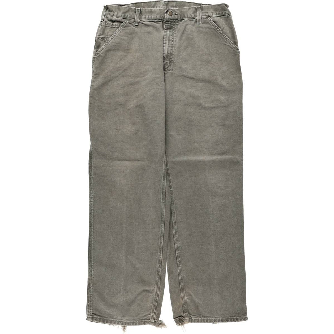Carhartt Duck Painter Pants, Men's, W35 equivalent unclear Khaki type Vintage Second Hand