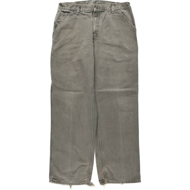Carhartt Duck Painter Pants, Men's, W35 equivalent unclear Khaki type Vintage Second Hand